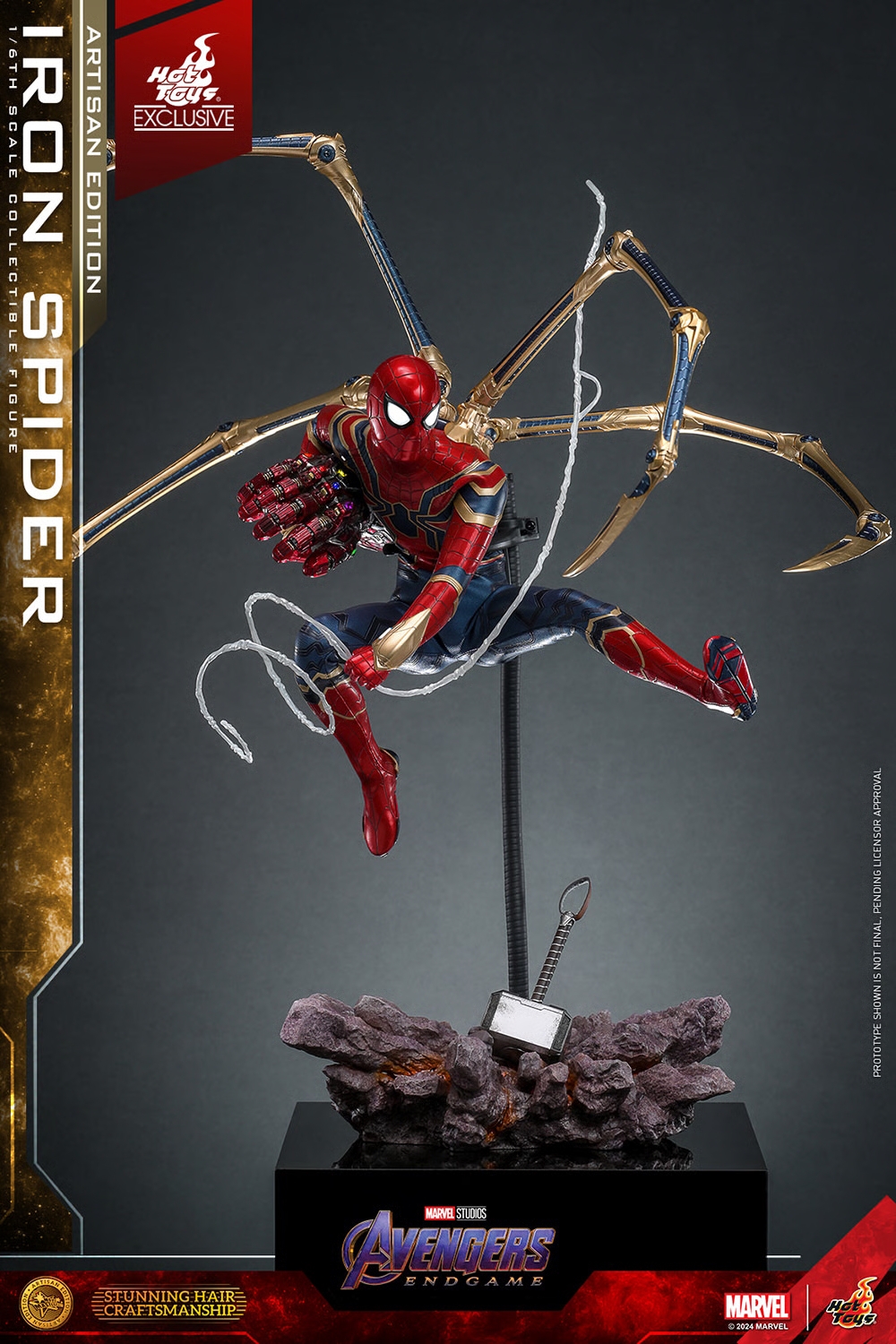 Iron Spider di Hot Toys Artisan Edition version - MMS762AE - action figure Avengers Endgame in scala 1/6