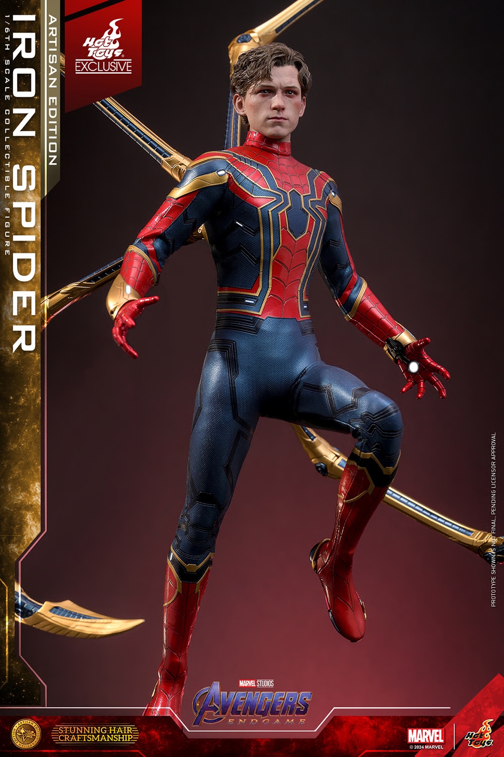Iron Spider van Hot Toys Artisan Edition version - MMS762AE - Avengers Endgame 1/6 schaal actiefiguur