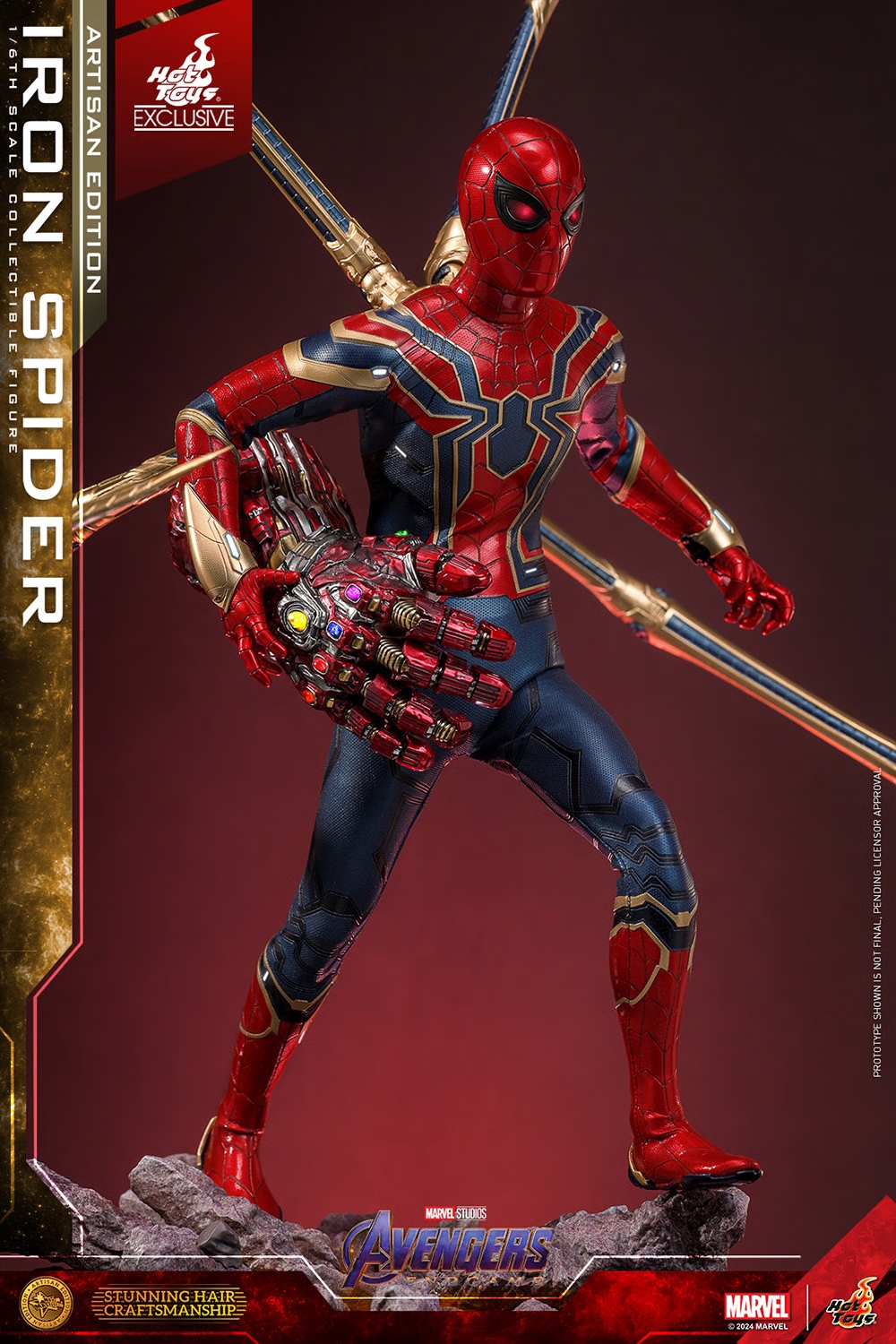 Iron Spider di Hot Toys Artisan Edition version - MMS762AE - action figure Avengers Endgame in scala 1/6