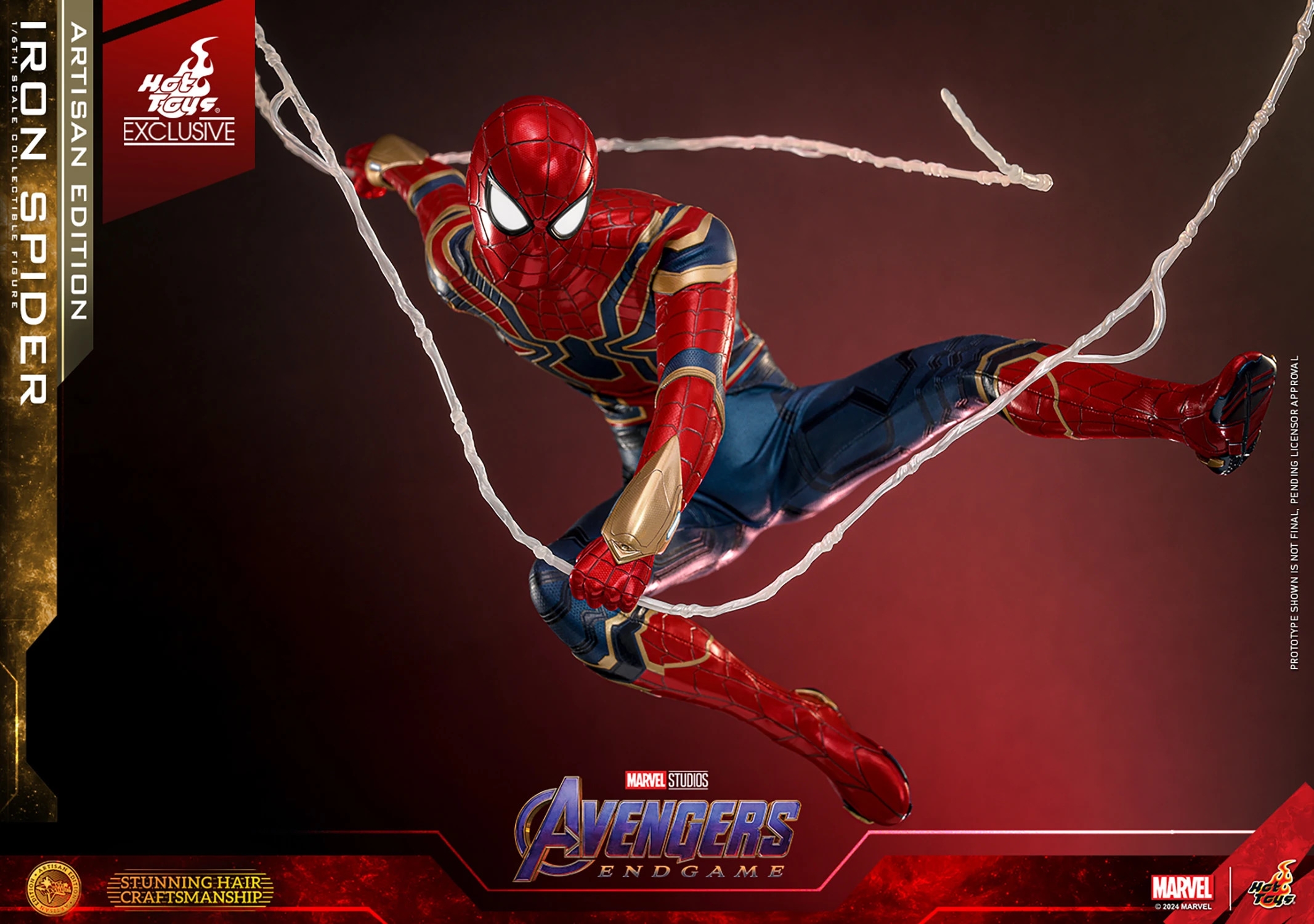 Iron Spider van Hot Toys Artisan Edition version - MMS762AE - Avengers Endgame 1/6 schaal actiefiguur