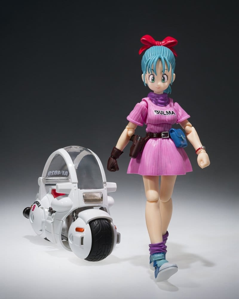 Hoi-Poi Bulma's Motorcycle (Capsule no.9) Changearts par Bandai Tamashii Nations - réplique Dragon Ball de 11 cm