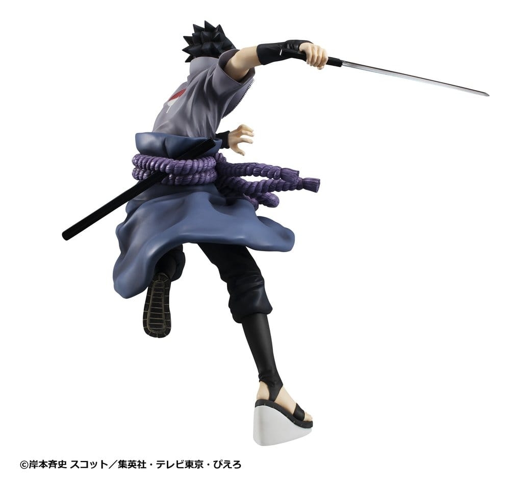 Sasuke Uchiha (Shinobi World War) GEM par Megahouse - figurine Naruto Shippuden de 23 cm