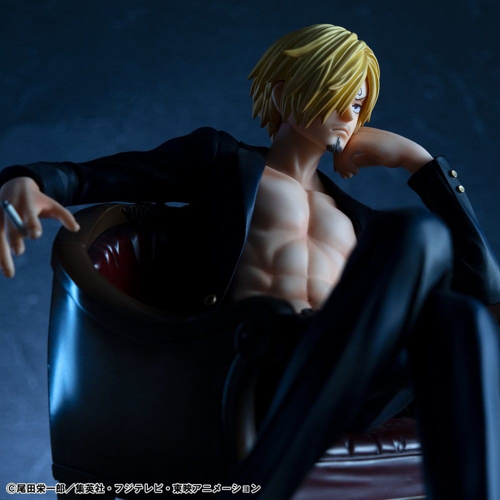 Sanji Portrait of Pirates POP S.O.C. di Megahouse Ver.R version - figura One Piece alta 14 cm
