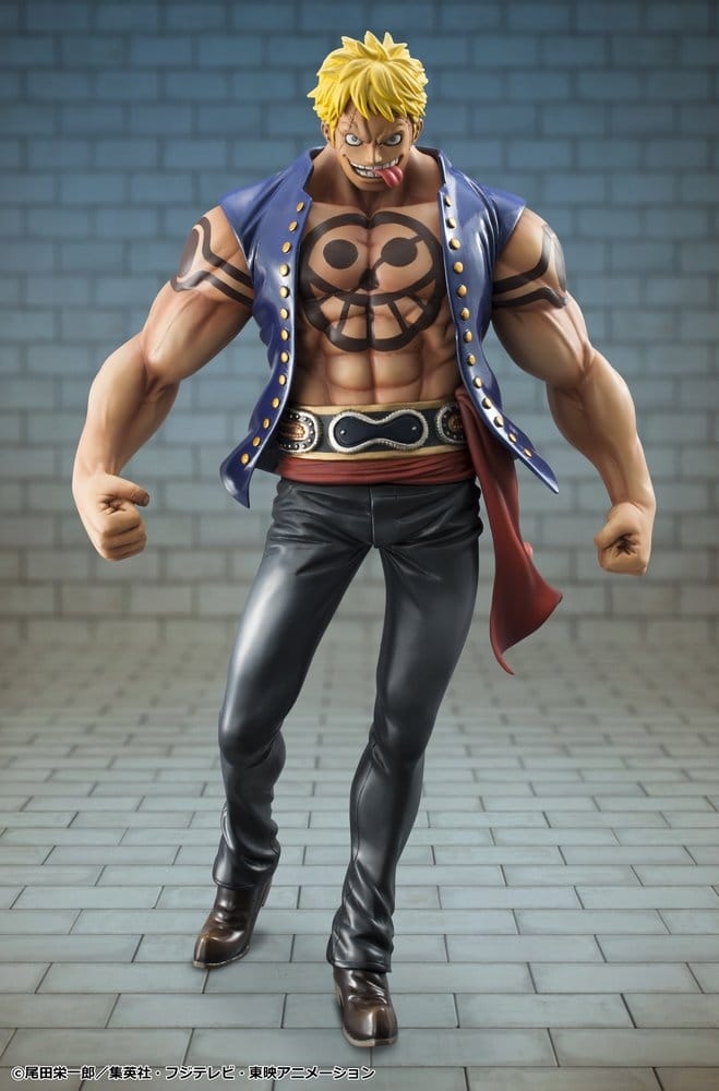 Bellamy the Hyena Portrait of Pirates POP Sailing Again par Megahouse - figurine One Piece de 25 cm