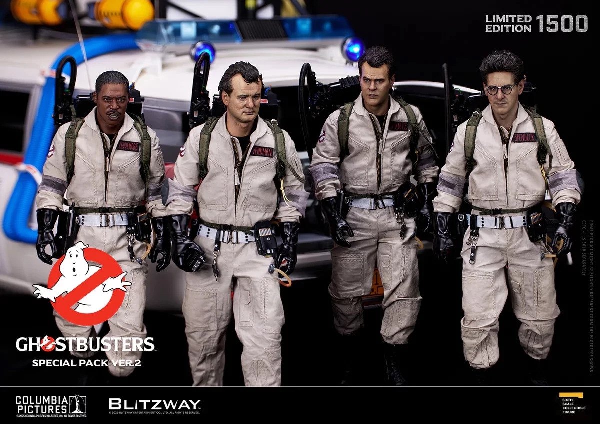 Venkman, Stantz, Spengler, Zeddemore Premium UMS Special Pack Ver. 2 par Blitzway - figurines 1/6 Ghostbusters de 30 cm