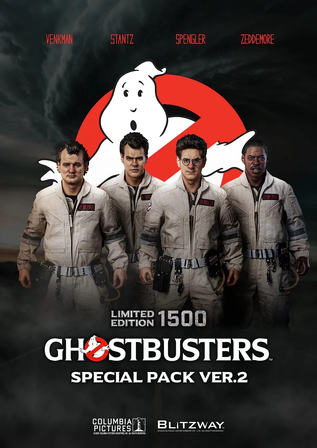 Venkman, Stantz, Spengler, Zeddemore Premium UMS Special Pack Ver. 2 par Blitzway - figurines 1/6 Ghostbusters de 30 cm