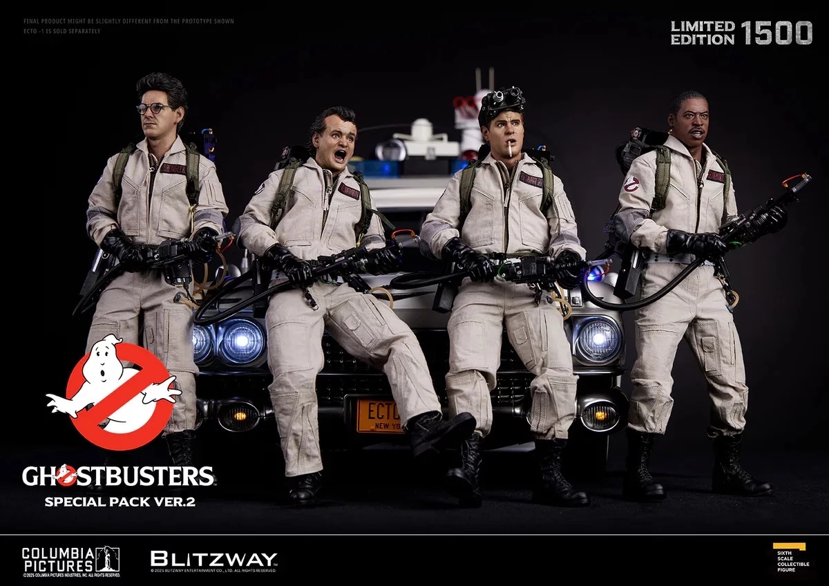 Venkman, Stantz, Spengler, Zeddemore Premium UMS Special Pack Ver. 2 par Blitzway - figurines 1/6 Ghostbusters de 30 cm