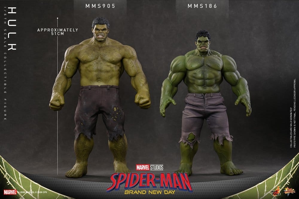 Hulk di Hot Toys - MMS905 - action figure Spider-Man: Brand New Day 1/6