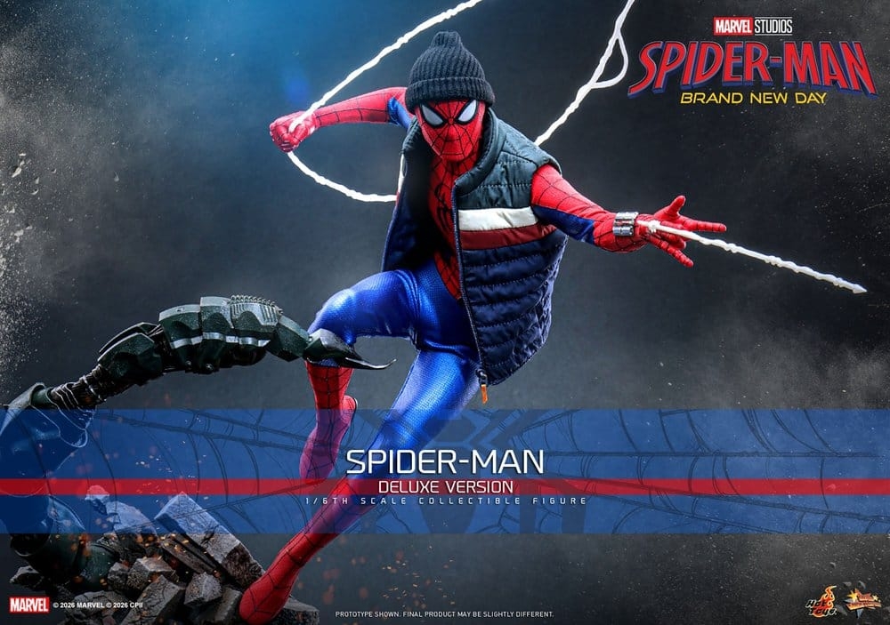 Spider-Man di Hot Toys Deluxe Version - MMS893 - action figure Spider-Man: Brand New Day 1/6