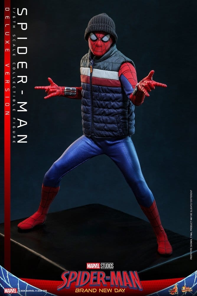 Spider-Man di Hot Toys Deluxe Version - MMS893 - action figure Spider-Man: Brand New Day 1/6