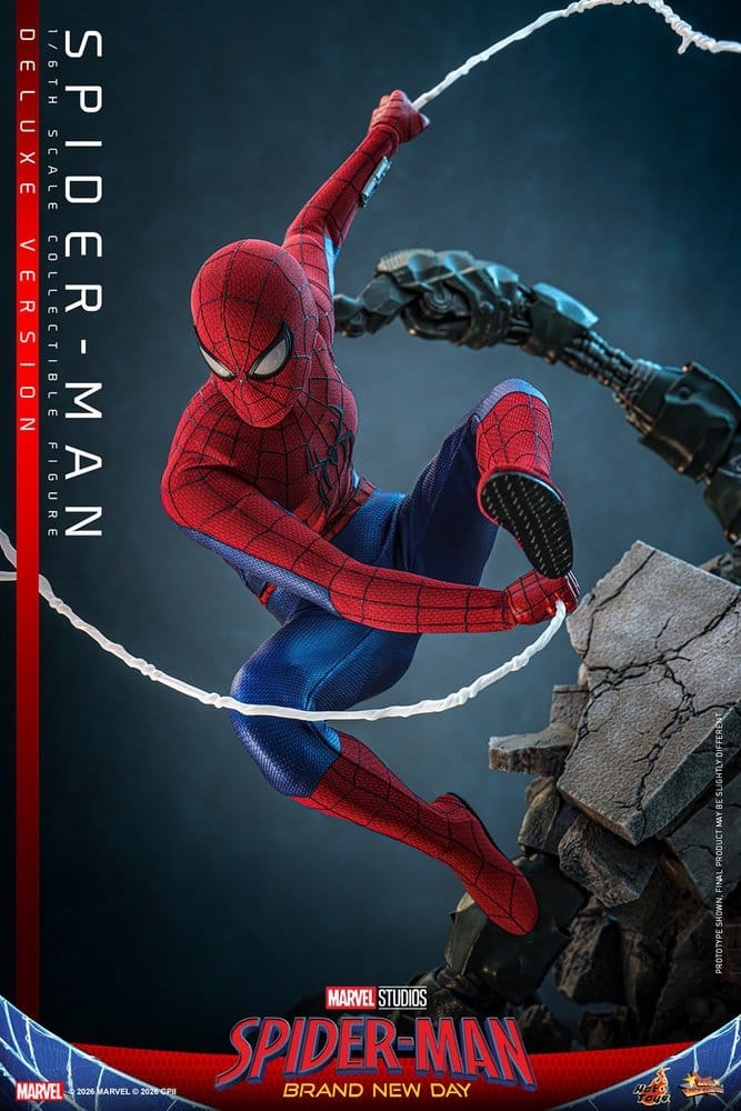 Spider-Man di Hot Toys Deluxe Version - MMS893 - action figure Spider-Man: Brand New Day 1/6