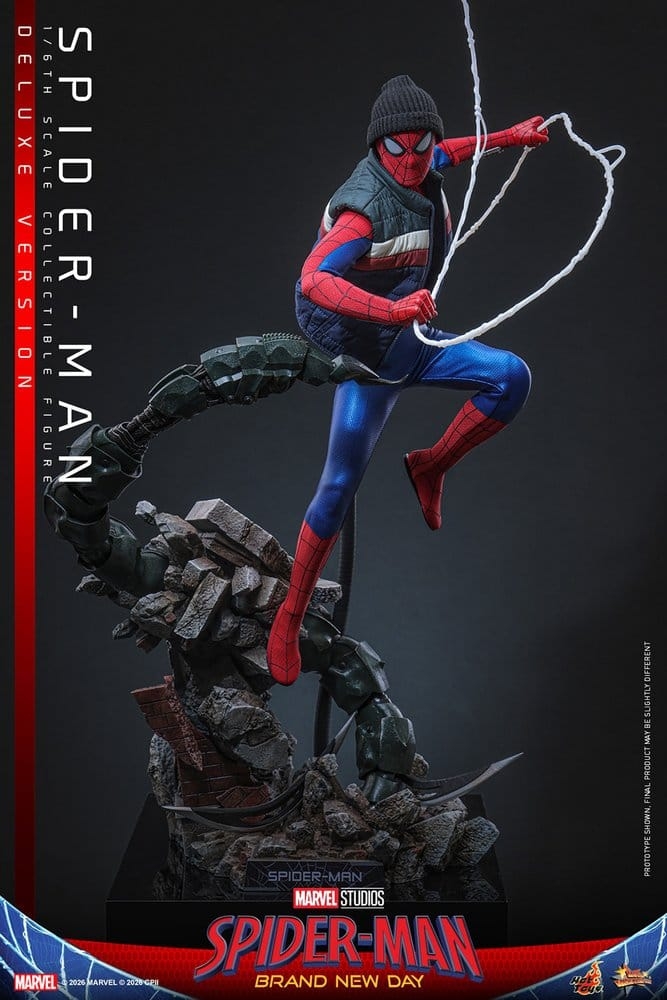 Spider-Man di Hot Toys Deluxe Version - MMS893 - action figure Spider-Man: Brand New Day 1/6
