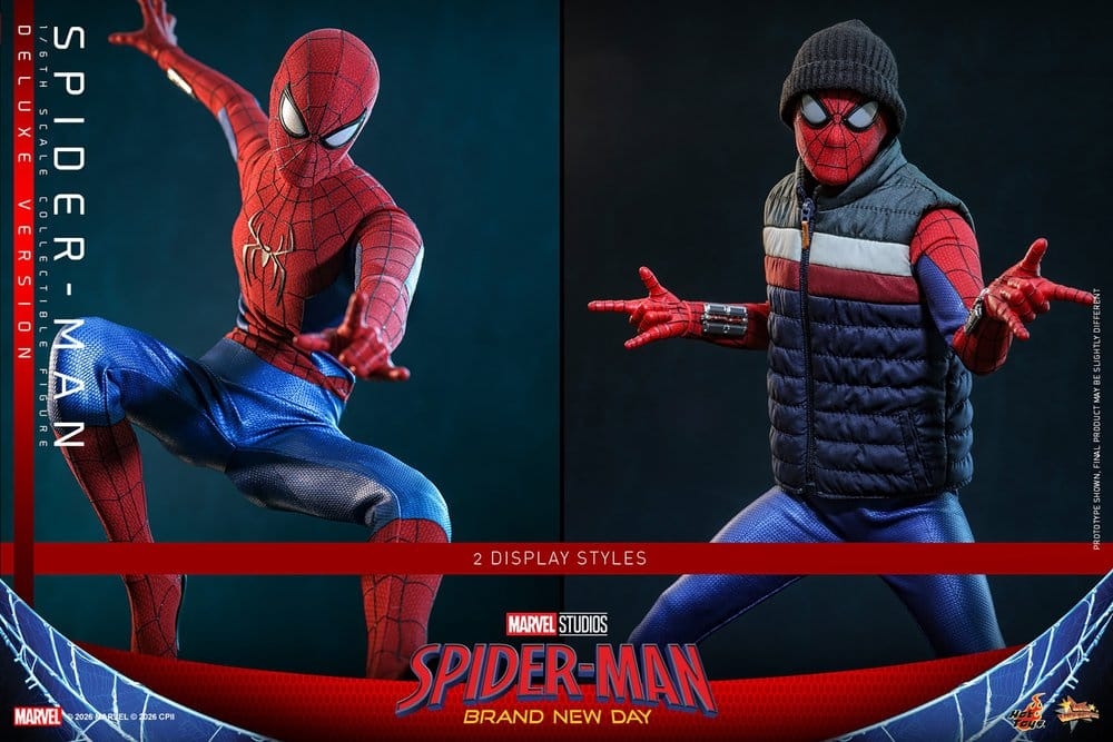 Spider-Man di Hot Toys Deluxe Version - MMS893 - action figure Spider-Man: Brand New Day 1/6
