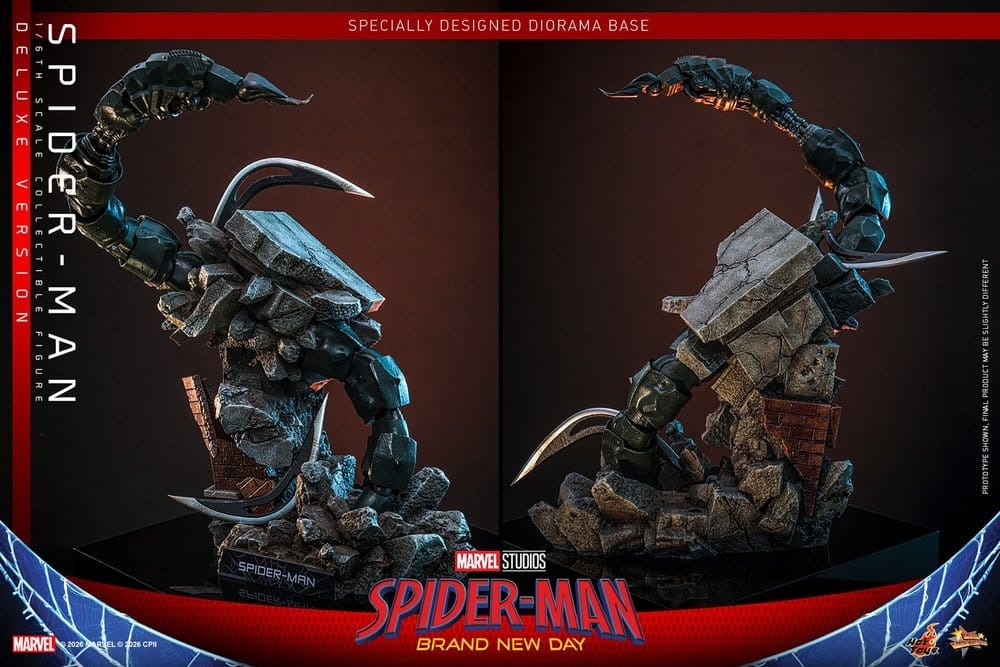 Spider-Man di Hot Toys Deluxe Version - MMS893 - action figure Spider-Man: Brand New Day 1/6