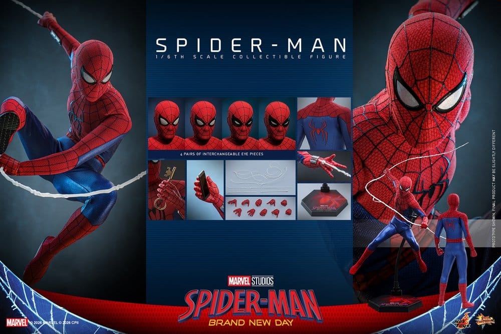 Spider-Man di Hot Toys Collector Edition - MMS892 - action figure Spider-Man: Brand New Day 1/6
