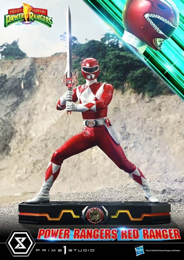 Red Ranger Premium Masterline von Prime 1 Studio - Mighty Morphin Power Rangers 1/4 Maßstab Statue