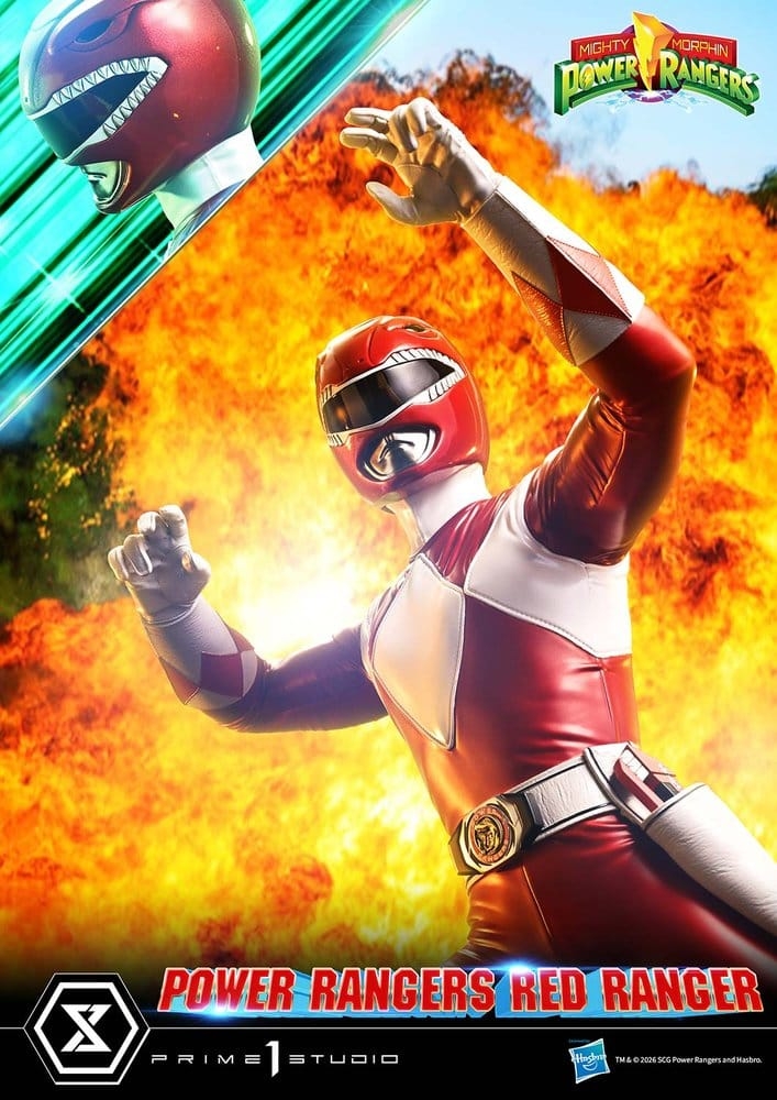 Red Ranger Premium Masterline von Prime 1 Studio - Mighty Morphin Power Rangers 1/4 Maßstab Statue