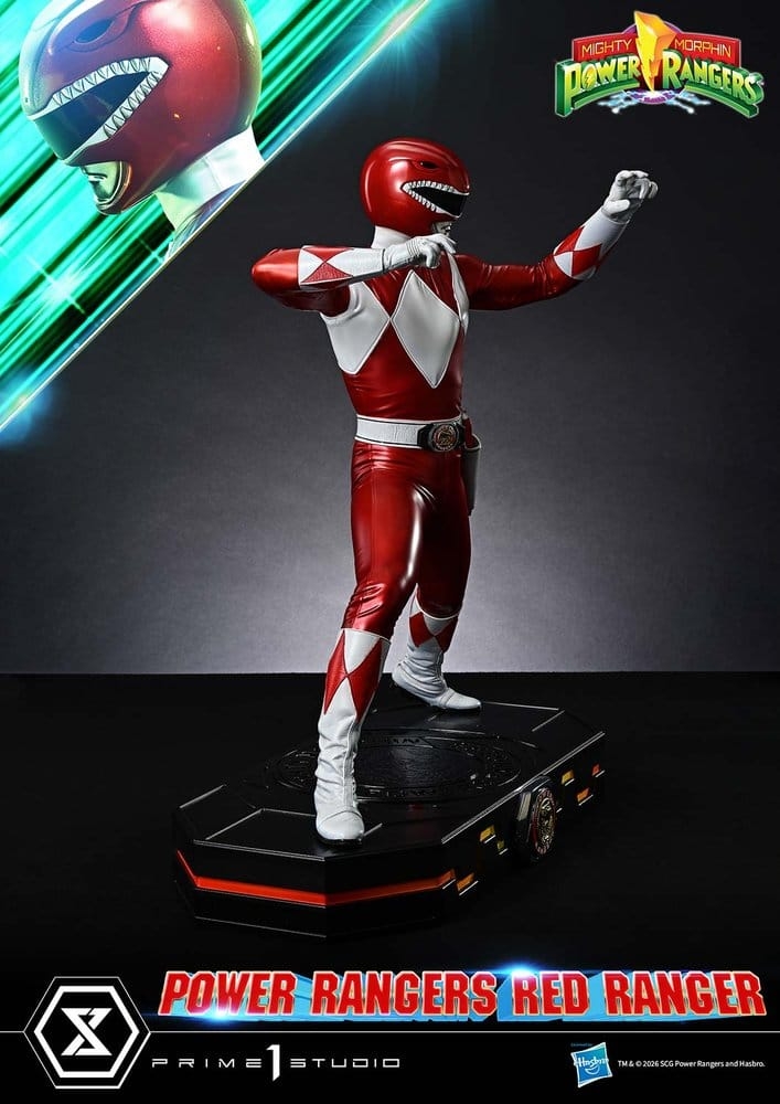 Red Ranger Premium Masterline par Prime 1 Studio - statue 1/4 Mighty Morphin Power Rangers de 62 cm