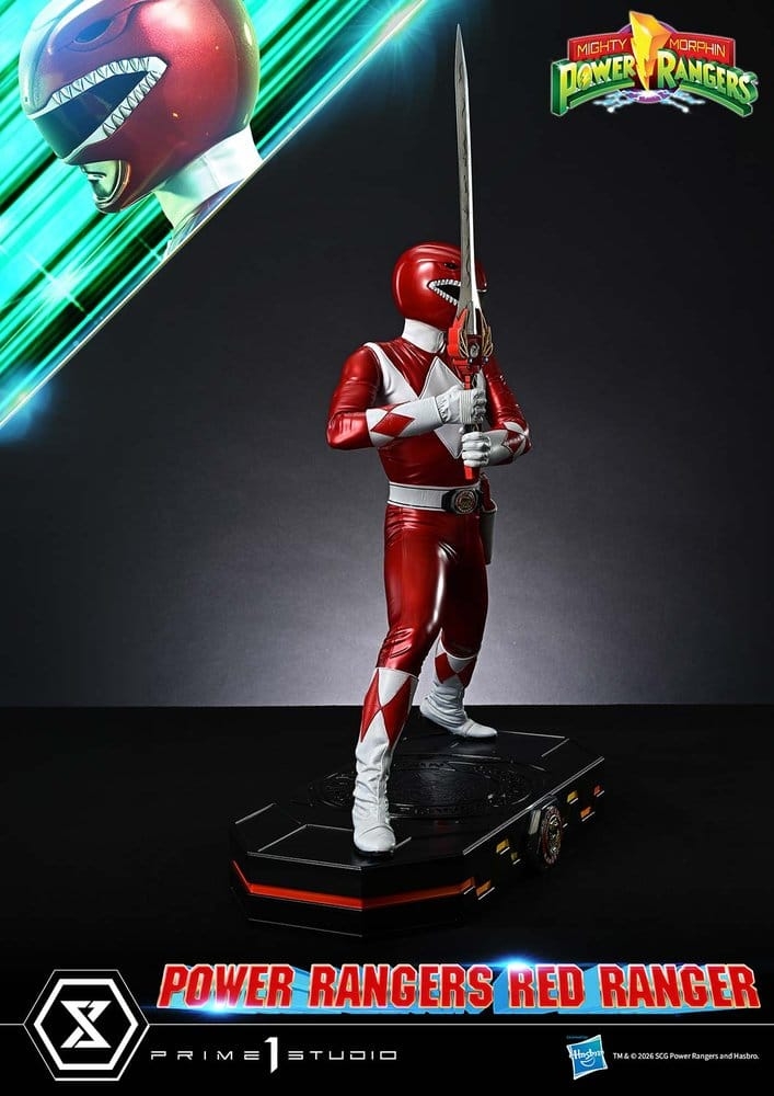 Red Ranger Premium Masterline par Prime 1 Studio - statue 1/4 Mighty Morphin Power Rangers de 62 cm
