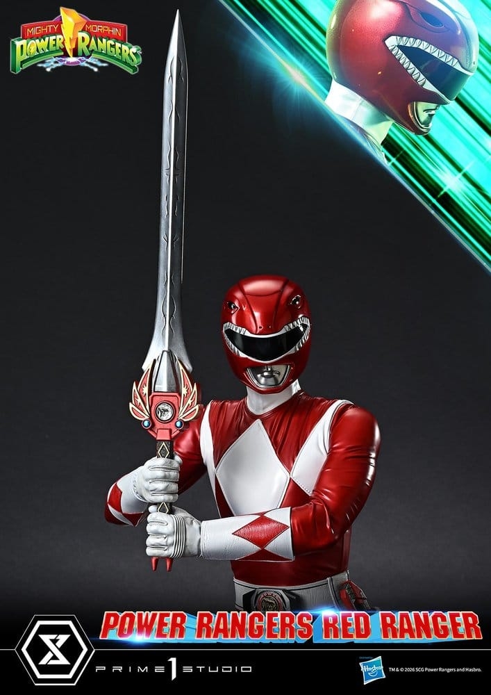 Red Ranger Premium Masterline von Prime 1 Studio - Mighty Morphin Power Rangers 1/4 Maßstab Statue