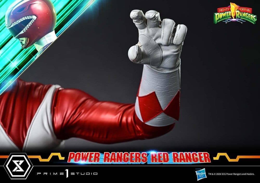 Red Ranger Premium Masterline par Prime 1 Studio - statue 1/4 Mighty Morphin Power Rangers de 62 cm