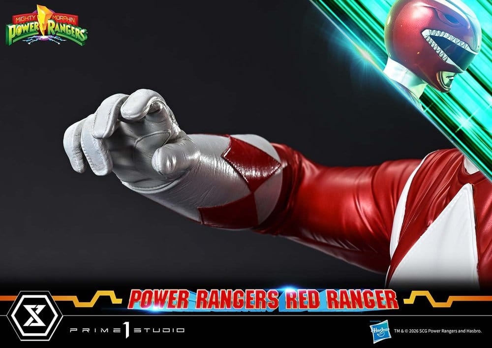 Red Ranger Premium Masterline par Prime 1 Studio - statue 1/4 Mighty Morphin Power Rangers de 62 cm