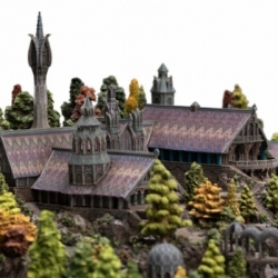 Rivendell Environment by Weta Workshop - The Lord of the Rings 28 cm diorama