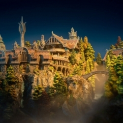 Rivendell Environment by Weta Workshop - The Lord of the Rings 28 cm diorama
