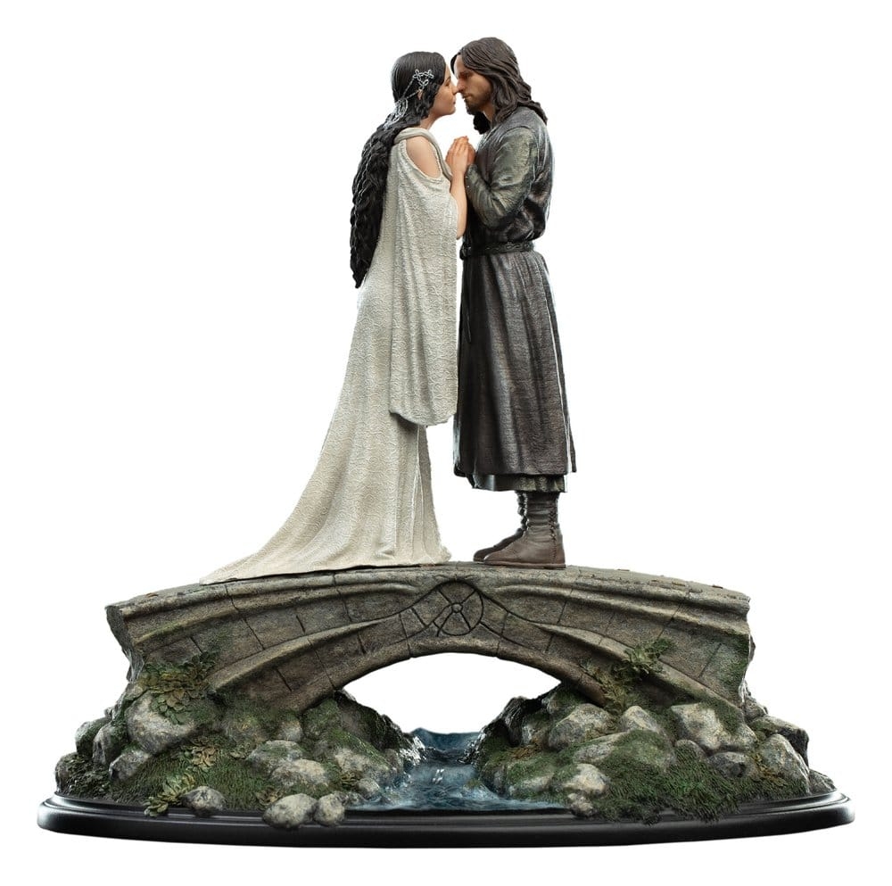 Aragorn and Arwen Miniature Statue par Weta Workshop - statue Le Seigneur des Anneaux de 24 cm