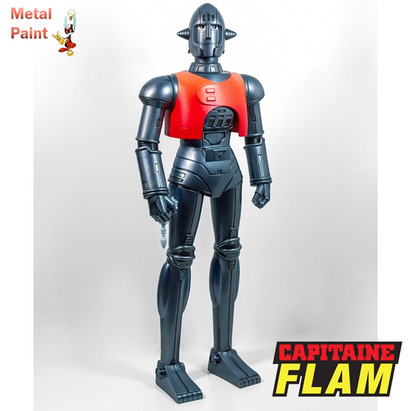 Crag Metallic Paint par HL Pro - figurine Capitaine Flam de 25 cm