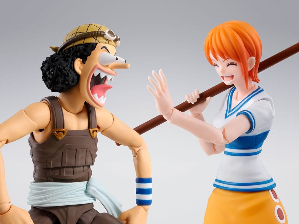 Usopp S.H.Figuarts di Bandai Tamashii Nations Re-Release version - action figure One Piece alta 15 cm