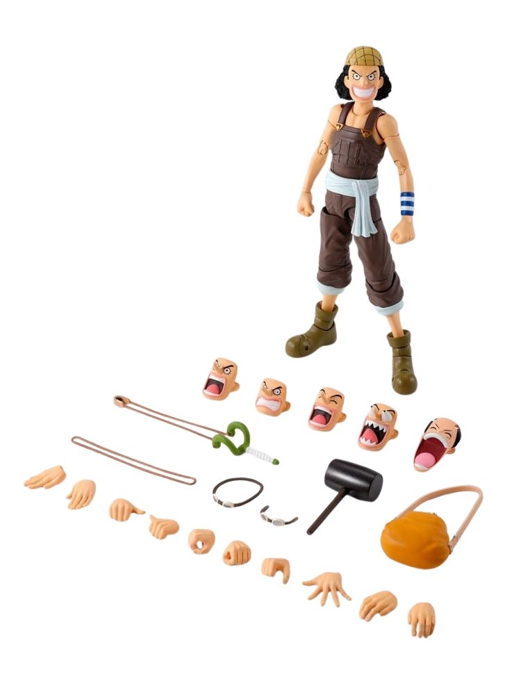 Usopp S.H.Figuarts di Bandai Tamashii Nations Re-Release version - action figure One Piece alta 15 cm