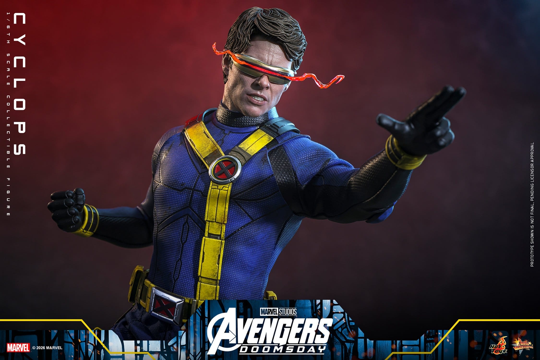 Cyclops de Hot Toys - MMS908 - figura de acción Avengers: Doomsday a escala 1/6