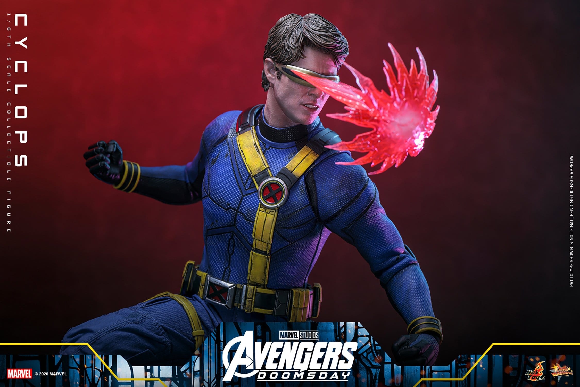 Cyclops de Hot Toys - MMS908 - figura de acción Avengers: Doomsday a escala 1/6