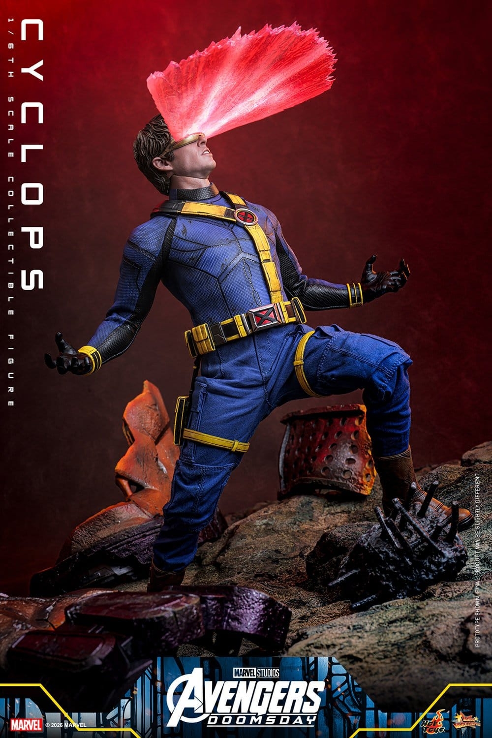 Cyclops de Hot Toys - MMS908 - figura de acción Avengers: Doomsday a escala 1/6