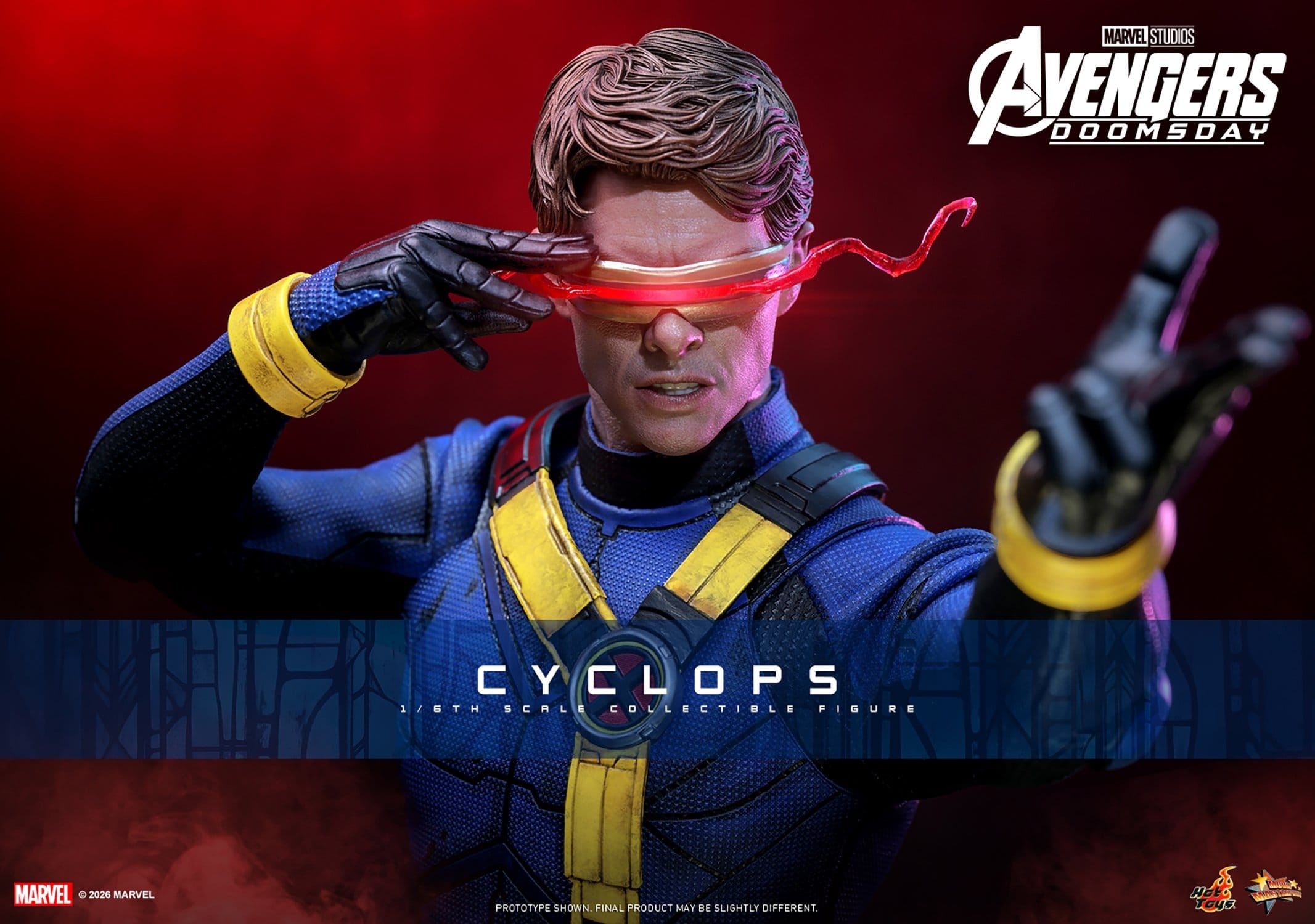 Cyclops de Hot Toys - MMS908 - figura de acción Avengers: Doomsday a escala 1/6