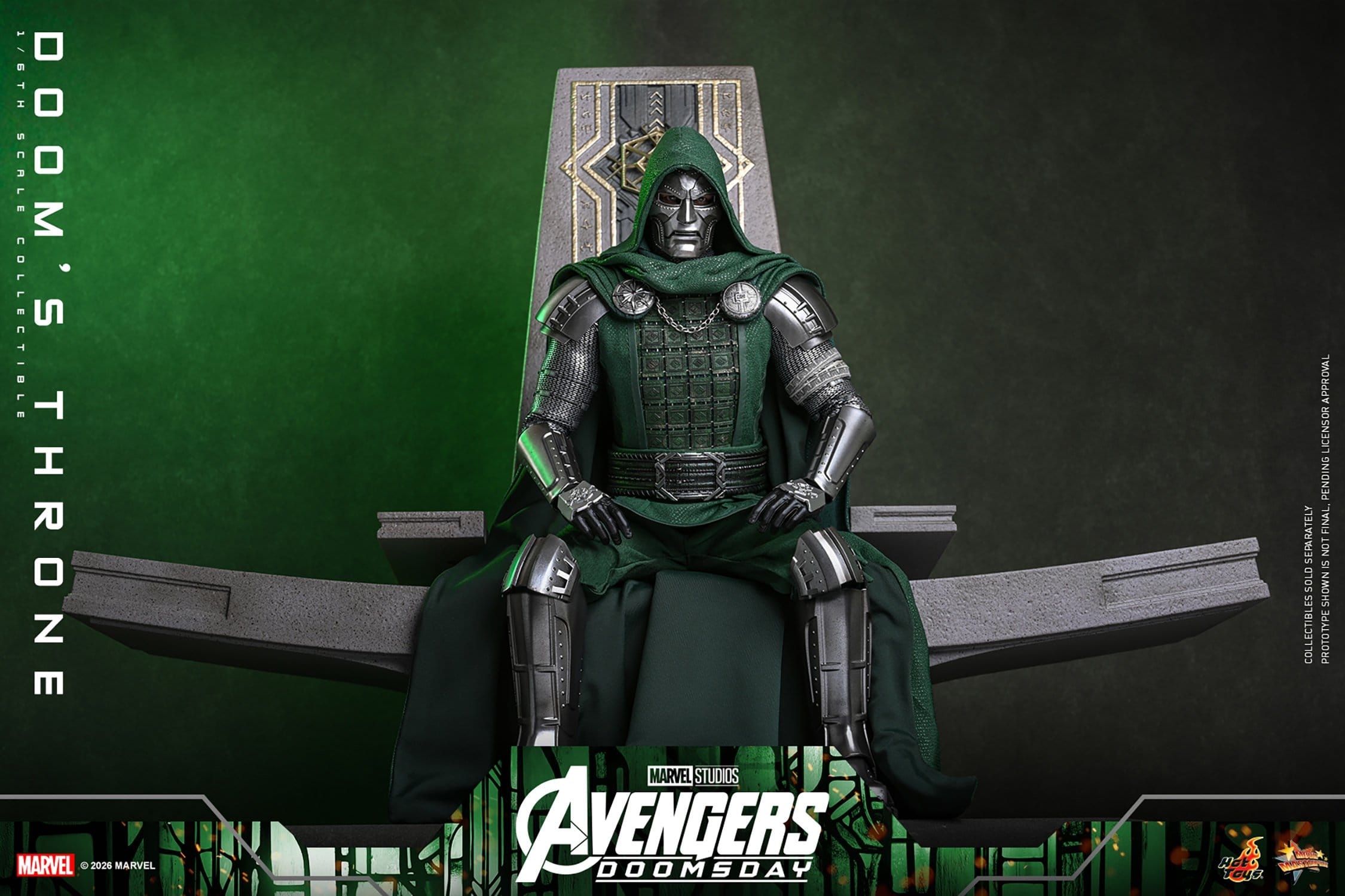 Doom's Throne de Hot Toys - ACS016 - diorama Avengers: Doomsday a escala 1/6