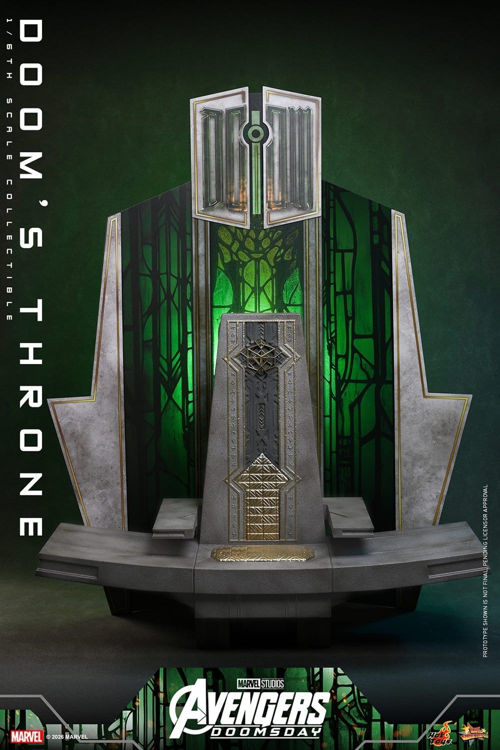Doom's Throne de Hot Toys - ACS016 - diorama Avengers: Doomsday a escala 1/6