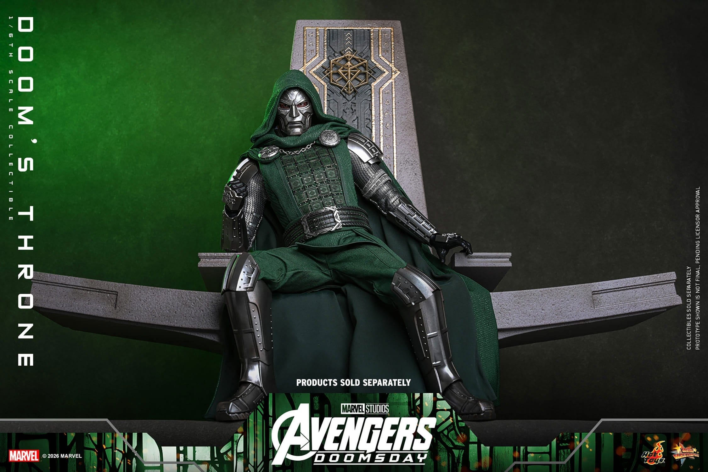 Doom's Throne de Hot Toys - ACS016 - diorama Avengers: Doomsday a escala 1/6