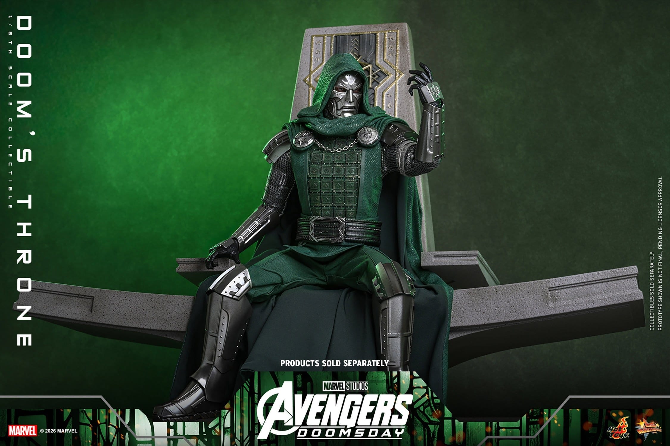 Doom's Throne de Hot Toys - ACS016 - diorama Avengers: Doomsday a escala 1/6