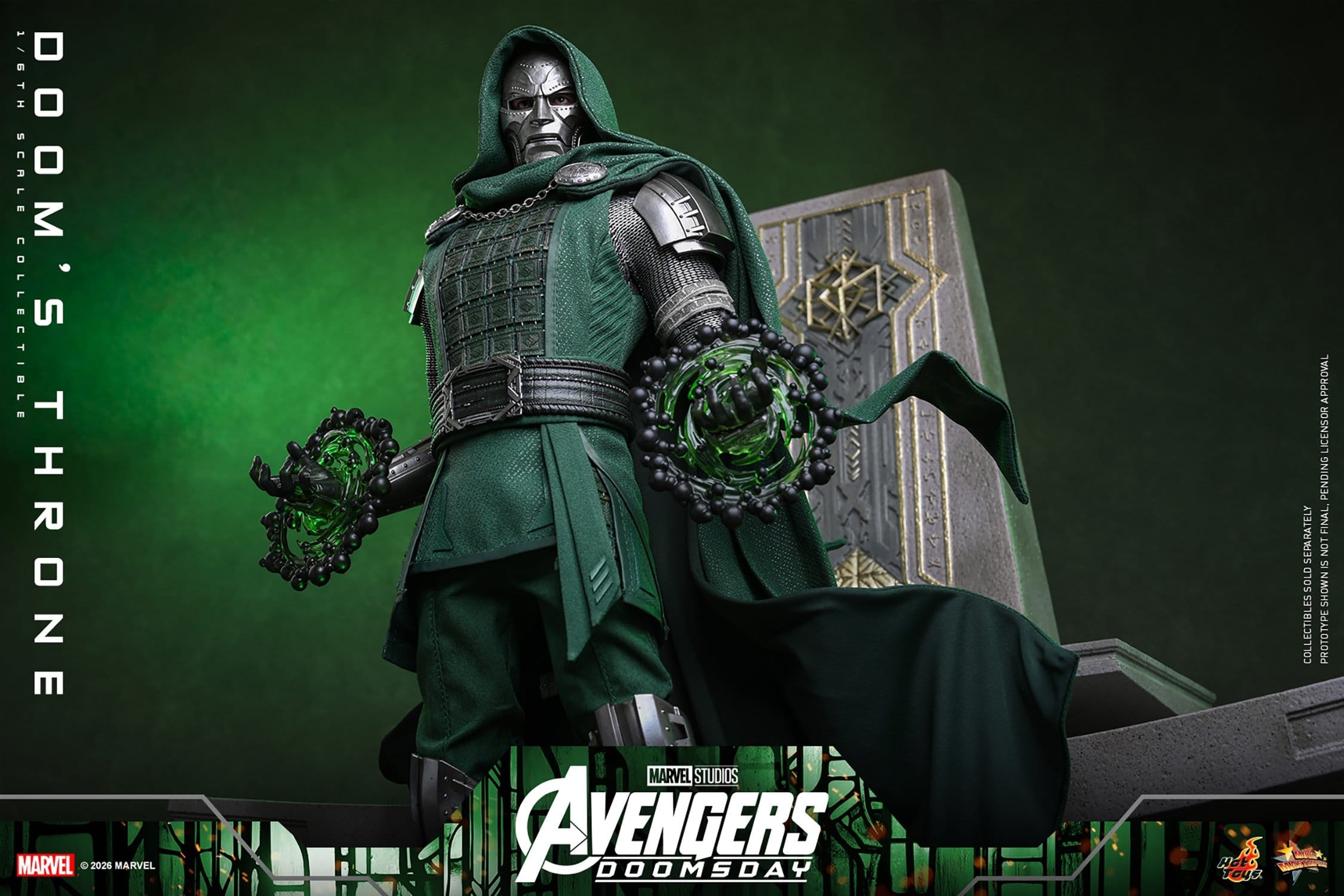 Doom's Throne de Hot Toys - ACS016 - diorama Avengers: Doomsday a escala 1/6