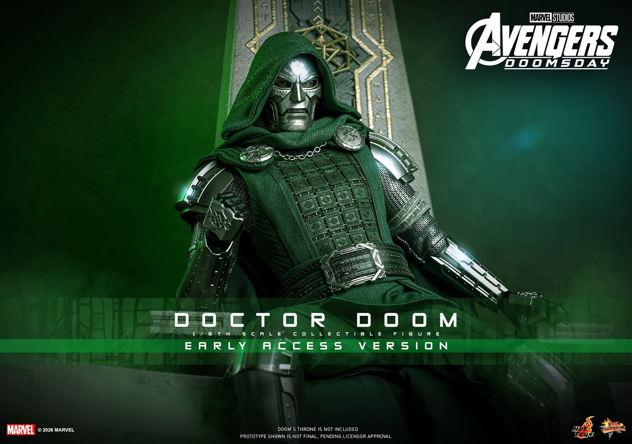 Doctor Doom von Hot Toys Early Access version - MMS906 - Avengers: Doomsday 1/6 Maßstab Actionfigur