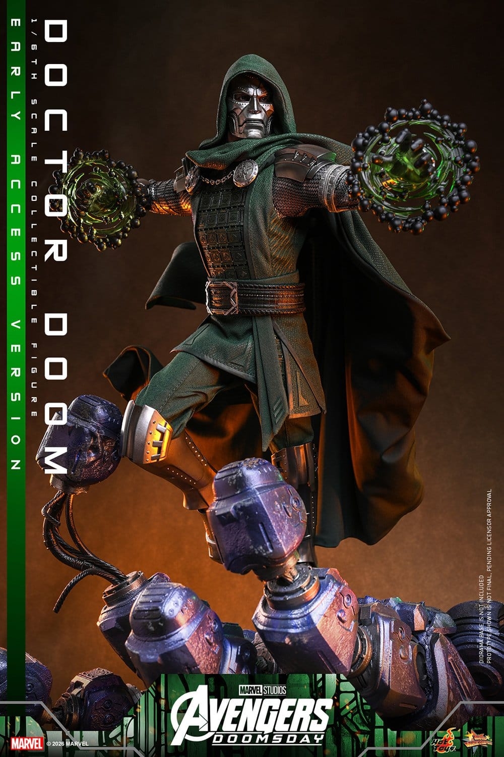 Doctor Doom de Hot Toys Early Access version - MMS906 - figura de acción Avengers: Doomsday a escala 1/6
