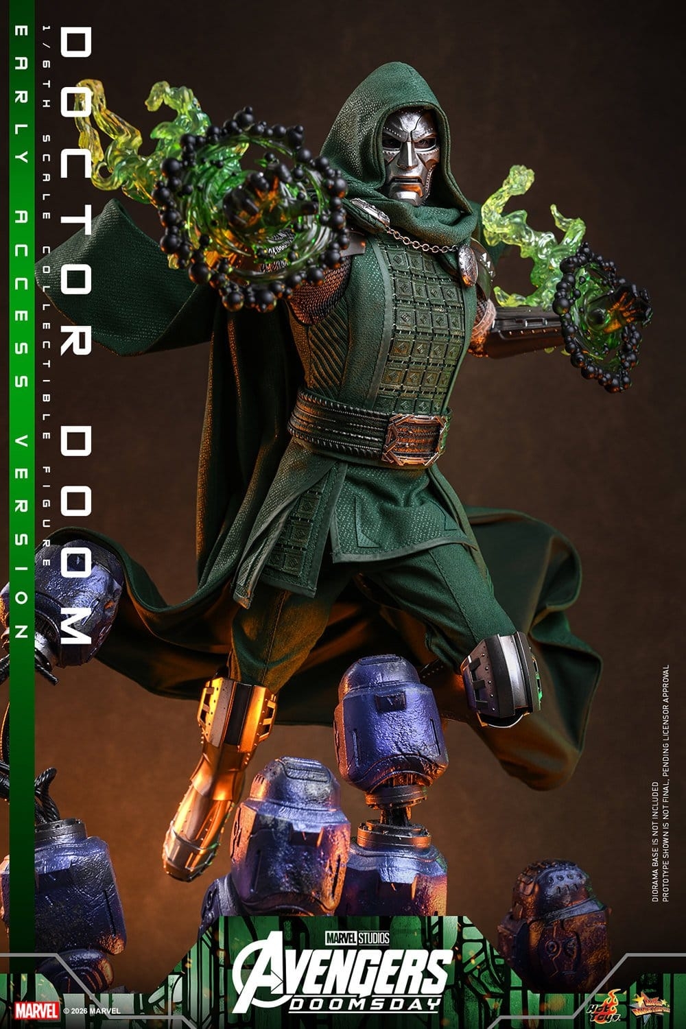 Doctor Doom de Hot Toys Early Access version - MMS906 - figura de acción Avengers: Doomsday a escala 1/6