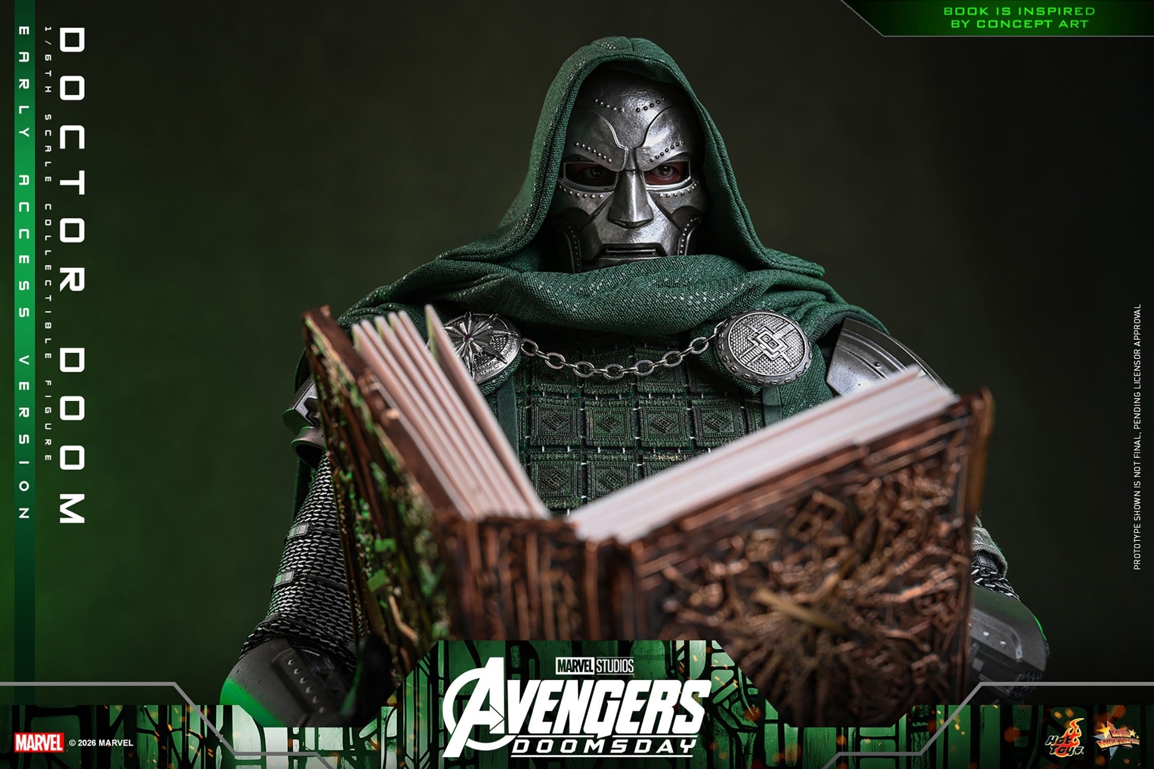 Doctor Doom de Hot Toys Early Access version - MMS906 - figura de acción Avengers: Doomsday a escala 1/6