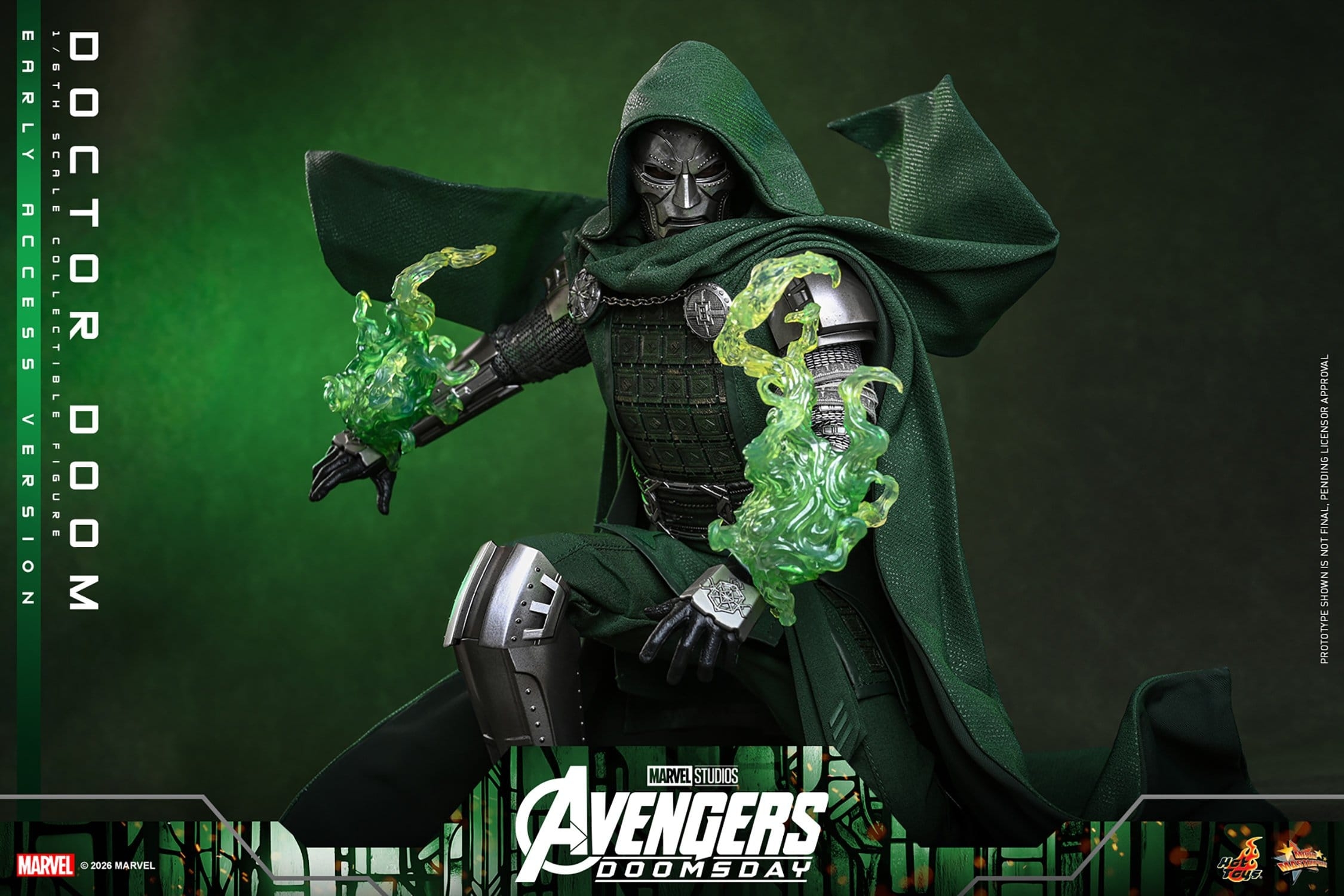 Doctor Doom von Hot Toys Early Access version - MMS906 - Avengers: Doomsday 1/6 Maßstab Actionfigur