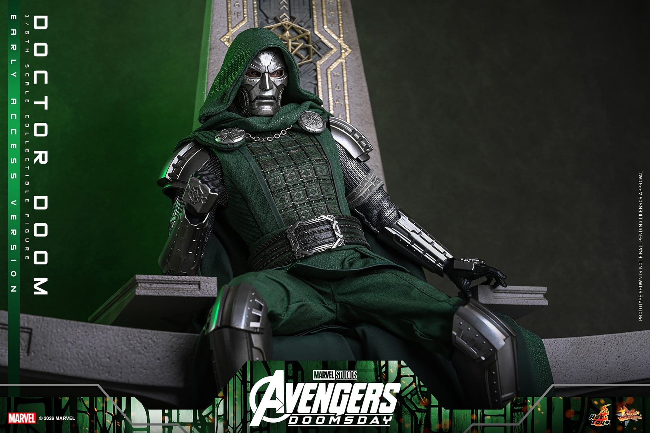 Doctor Doom von Hot Toys Early Access version - MMS906 - Avengers: Doomsday 1/6 Maßstab Actionfigur