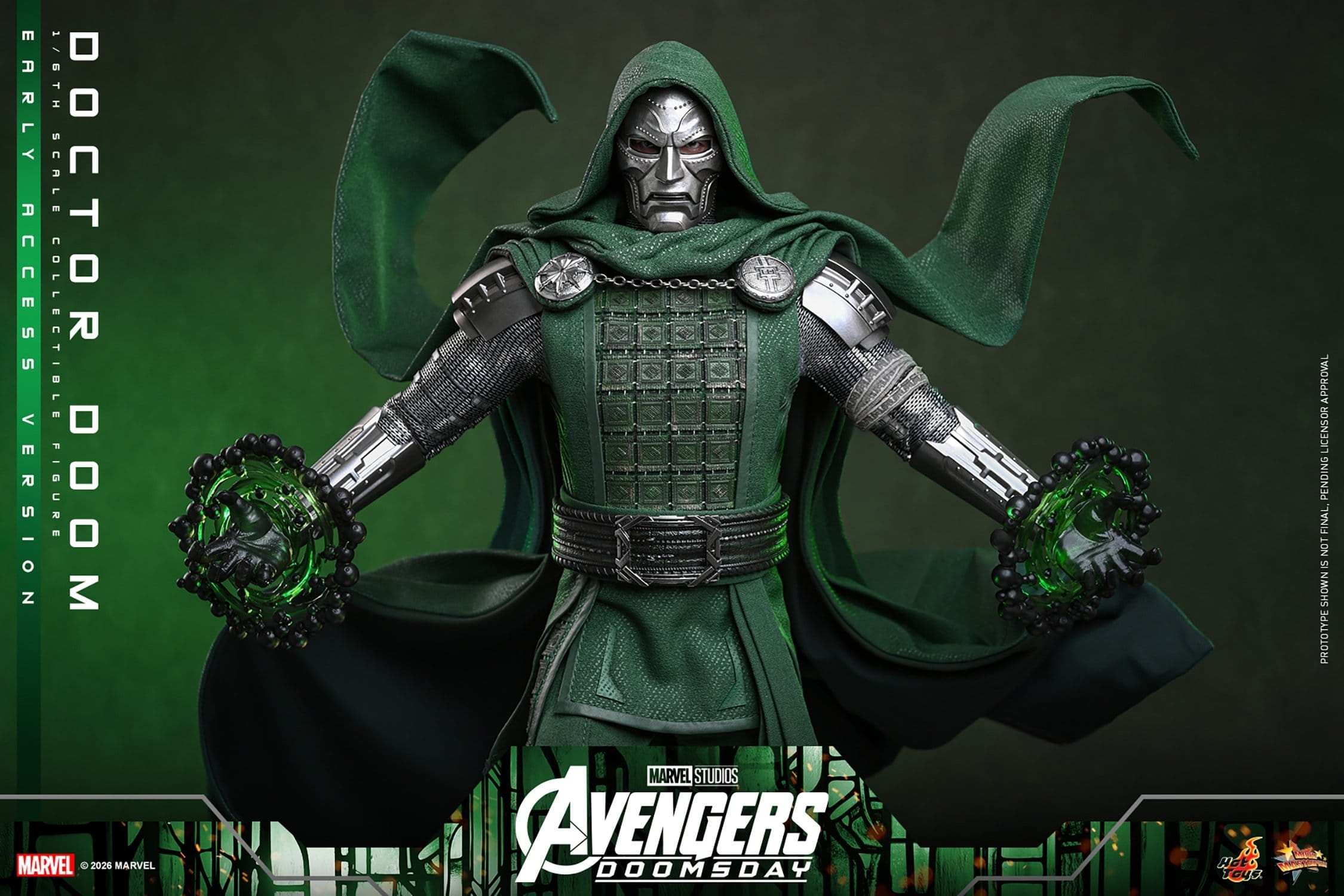 Doctor Doom de Hot Toys Early Access version - MMS906 - figura de acción Avengers: Doomsday a escala 1/6