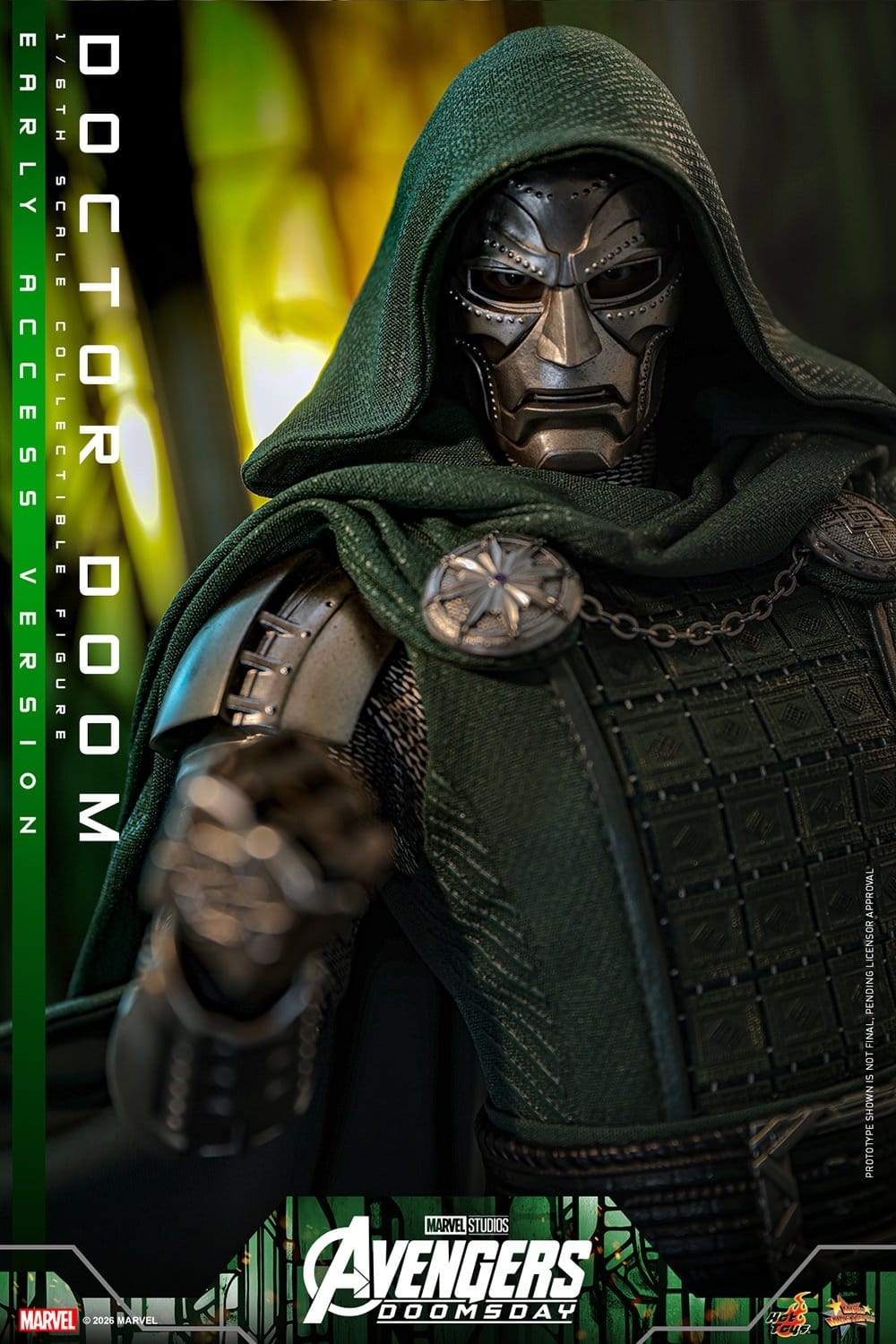 Doctor Doom de Hot Toys Early Access version - MMS906 - figura de acción Avengers: Doomsday a escala 1/6