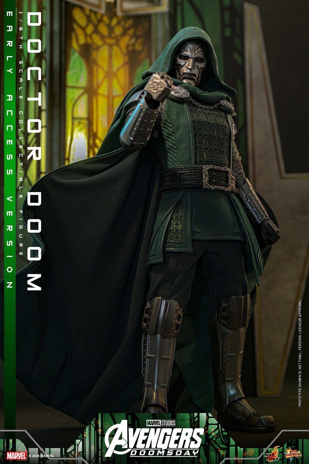 Doctor Doom de Hot Toys Early Access version - MMS906 - figura de acción Avengers: Doomsday a escala 1/6